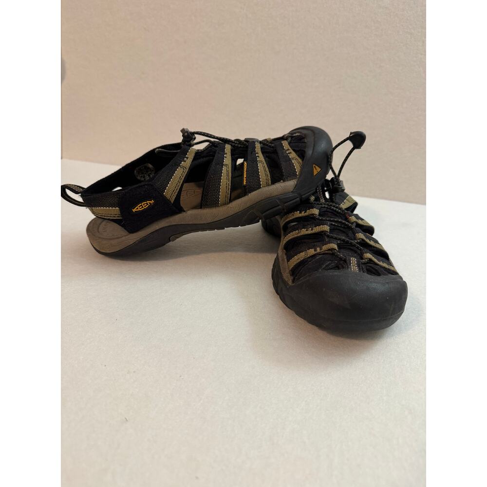 Keen Men's Newport H2 Black Stone Gray Sandals Waterproof USA 8.5 EU 41